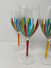 Load image into Gallery viewer, Set of Four Venetian Wine Glasses
