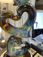 Load image into Gallery viewer, Three Hearts Sculpture from Murano, Italy