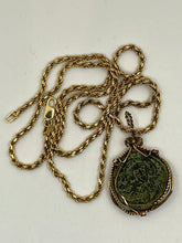 Load image into Gallery viewer, Jesus and Cross Coin Pendant