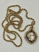 Load image into Gallery viewer, Ancient Athena and Owl Coin Pendant