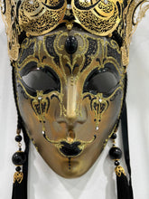 Load image into Gallery viewer, Deluxe Black Venetian Mask