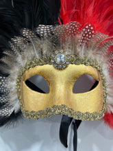 Load image into Gallery viewer, Traditional Feathered Mask