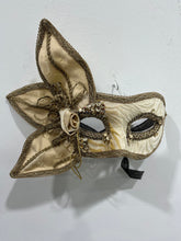 Load image into Gallery viewer, Gold Venetian Face Mask