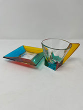 Load image into Gallery viewer, Venetian Glass Cappuccino Cups and Saucers