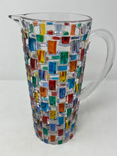 Load image into Gallery viewer, Venetian Glass Hand Painted Pitcher