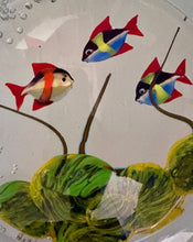 Load image into Gallery viewer, Vintage Murano Glass Disc Aquarium on Stand
