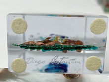 Load image into Gallery viewer, Murano Glass Paperweight Aquarium