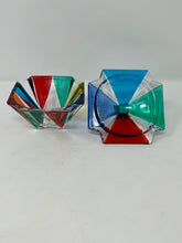 Load image into Gallery viewer, Venetian Glass Compote Box with Lid Hand Painted