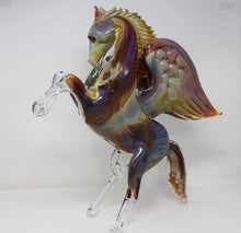 Load image into Gallery viewer, Murano Glass Pegasus Horse by Oscar Zanetti