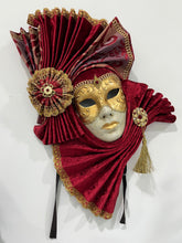 Load image into Gallery viewer, Fabulous Red Venetian Mask