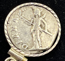 Load image into Gallery viewer, Empress Julia Domna & Diana, Goddess of the Hunt Coin Pendant