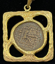 Load image into Gallery viewer, Ancient Parthian Coin with Custom 18K Bezel