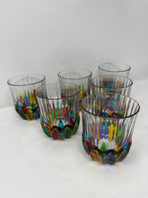 Load image into Gallery viewer, Set of 6 Venetian Whiskey Water Glasses