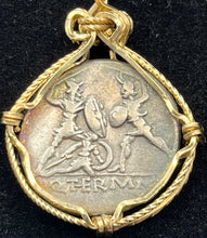 Load image into Gallery viewer, Roman Gladiators in Battle Coin Pendant