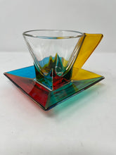 Load image into Gallery viewer, Venetian Glass Cappuccino Cups and Saucers