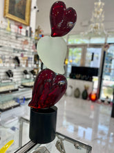 Load image into Gallery viewer, Three Hearts Murano Sculpture by A. Barbaro