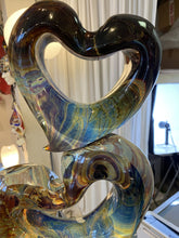 Load image into Gallery viewer, Three Hearts Sculpture from Murano, Italy