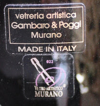 Load image into Gallery viewer, Gambaro & Poggi - Tall Murano Glass Vase With Stopper