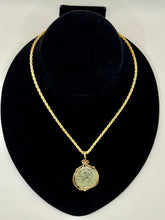 Load image into Gallery viewer, Jesus and Cross Coin Pendant