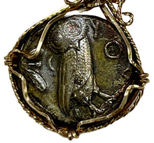 Load image into Gallery viewer, Athena and Owl Ancient Coin 450 BCE