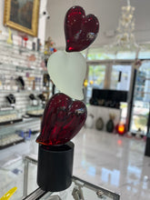 Load image into Gallery viewer, Three Hearts Murano Sculpture by A. Barbaro