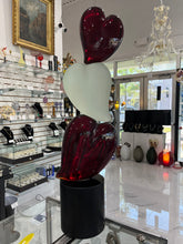 Load image into Gallery viewer, Three Hearts Murano Sculpture by A. Barbaro