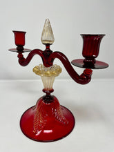 Load image into Gallery viewer, Vintage Murano Glass Candelabras