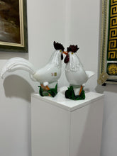 Load image into Gallery viewer, Oscar Zanetti - Murano Glass Rooster & Hen by Zanetti