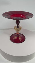 Load and play video in Gallery viewer, Vintage Murano Glass Compote
