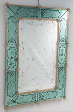 Load image into Gallery viewer, Lovely Etched Venetian Mirror