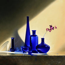 Load image into Gallery viewer, "Riflessione Blu" Contemporary Still Life Giclee by Dario Campanile