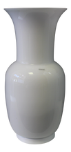 Load image into Gallery viewer, White Opalino Vase by Venini of Murano