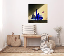 Load image into Gallery viewer, "Riflessione Blu" Contemporary Still Life Giclee by Dario Campanile