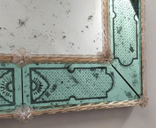 Load image into Gallery viewer, Lovely Etched Venetian Mirror