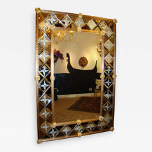 Load image into Gallery viewer, Vintage Beveled Venetian Mirror by Fratelli Barbini