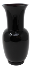Load image into Gallery viewer, Black Opalino Vase by Venini of Murano