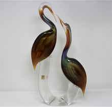 Load image into Gallery viewer, Murano Glass Herons by Oscar Zanetti