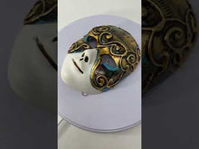 Load and play video in Gallery viewer, Venetian Mask in Hand Made Ceramic
