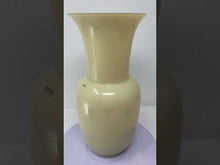 Load and play video in Gallery viewer, Opalino Vase by Venini of Murano - Cream