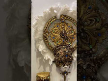 Load and play video in Gallery viewer, Swarovski-laden Venetian Mask