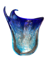 Load image into Gallery viewer, Blue "1 of 1" Murano Glass Vase by Schiavon