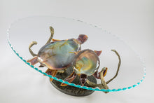 Load image into Gallery viewer, Murano Glass Coffee Table with Turtles by Zanetti
