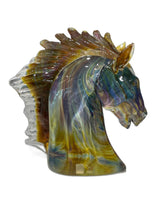 Load image into Gallery viewer, Calcedonia Murano Glass Horse Head by Zanetti
