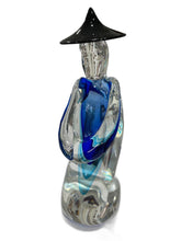 Load image into Gallery viewer, Giant Murano Glass Chinese Figurine in Sommerso
