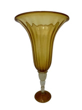 Load image into Gallery viewer, Vintage Italian Glass Pedestal Vase
