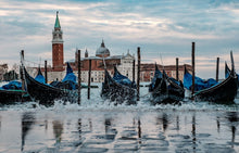 Load image into Gallery viewer, The Gondolas of Venice on Aluminum
