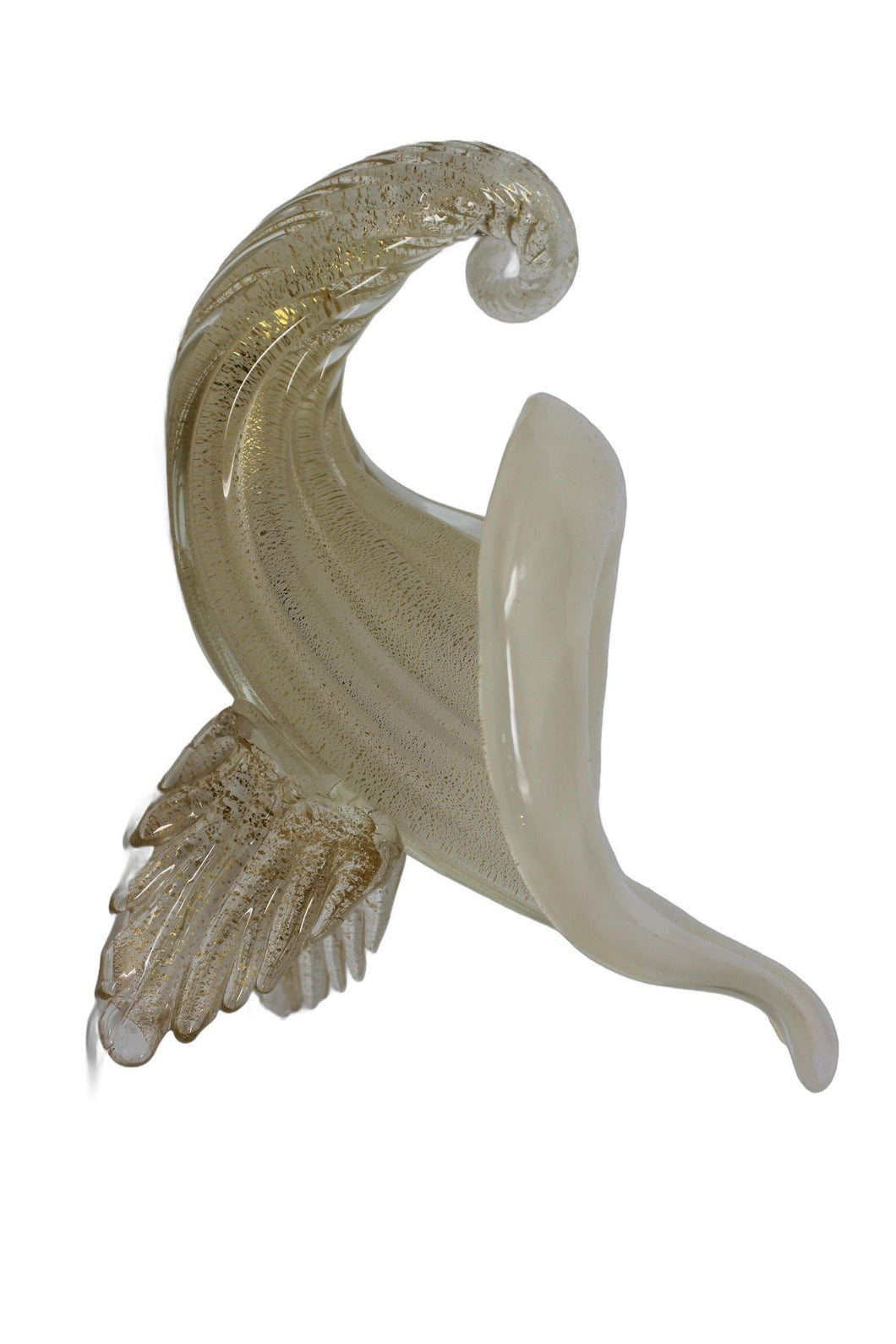 Archimede Seguso Murano Glass Cornucopia