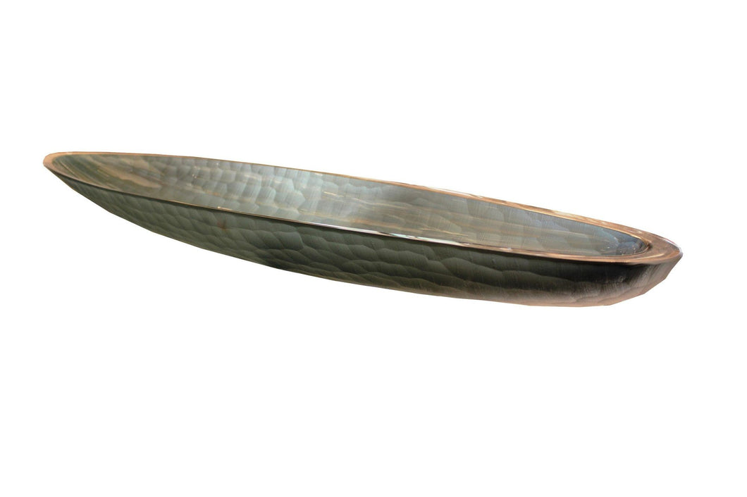 Contemporary Murano Glass Canoe Centerpiece