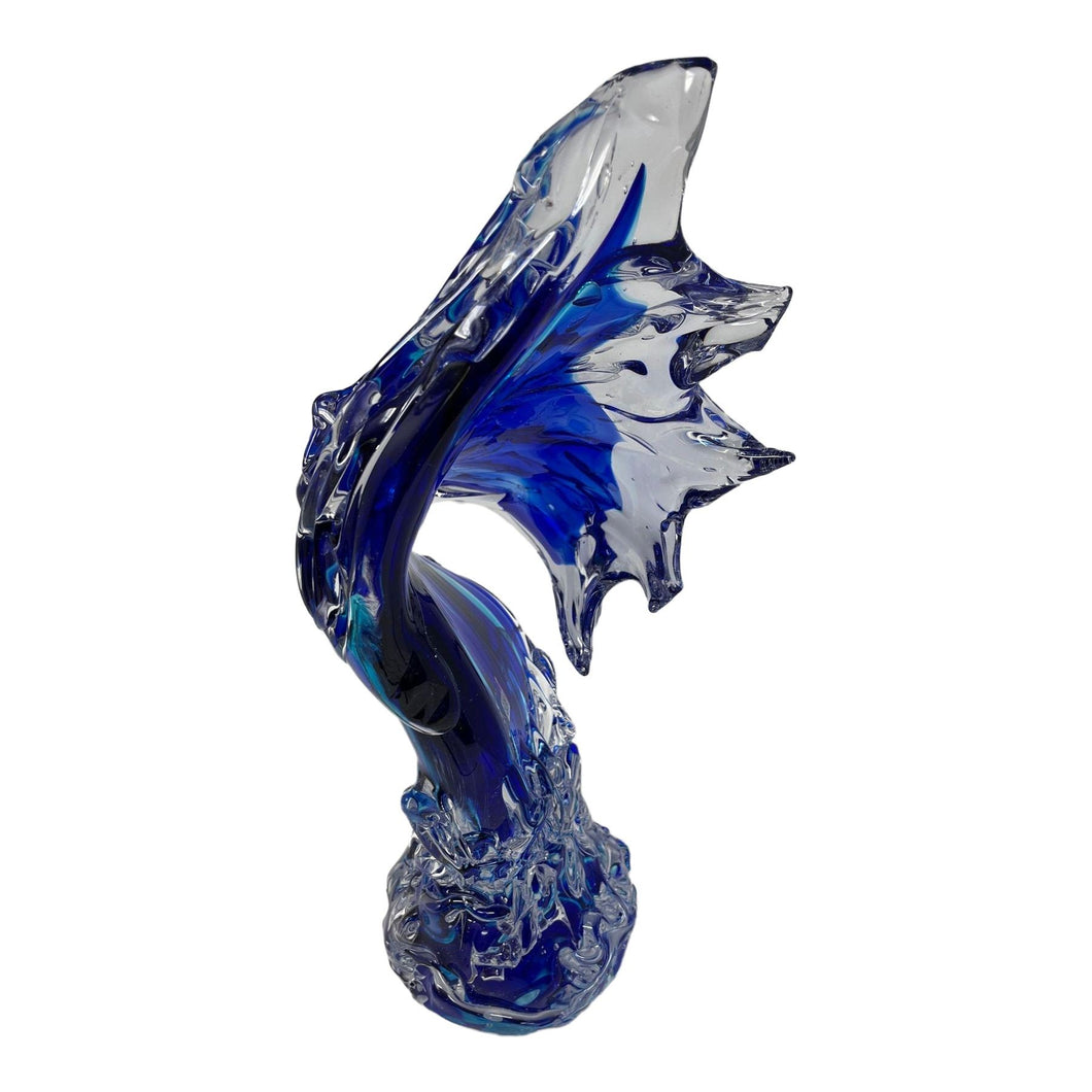 Contemporary Murano Glass Wave Sculpture