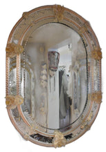 Load image into Gallery viewer, Vintage Fratelli Barbini - Oval Venetian Mirror
